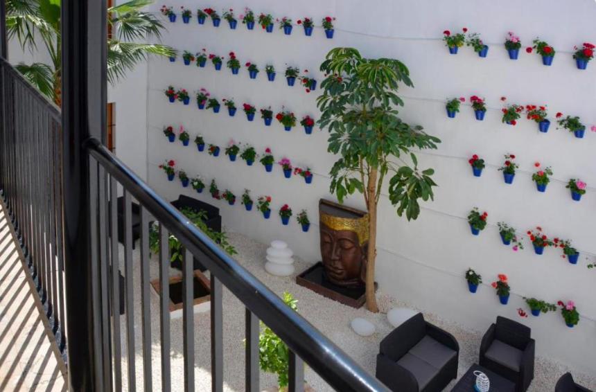 Casa Patio Las Palmeras Cordoba Con Piscina Exterior foto